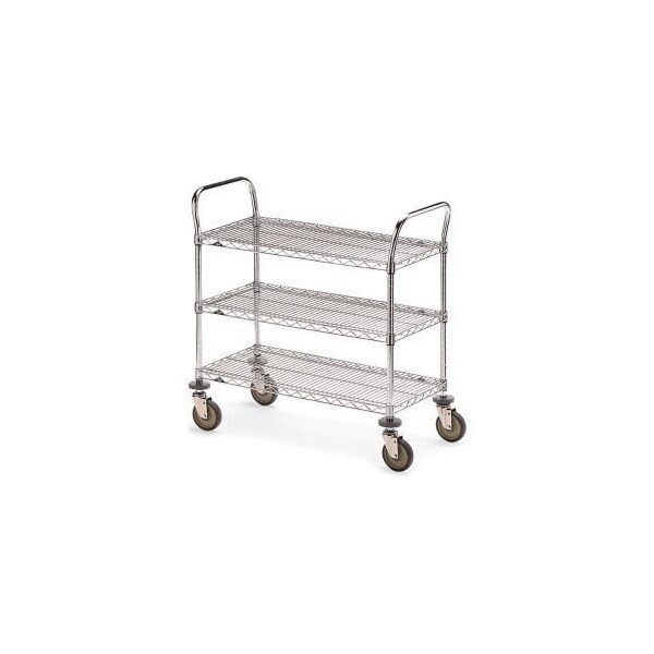 Metro Wire Cart w/3 Shelves, 900 lb. Capacity, 42"L x 18"W x 39-1/2"H 5477900 - main